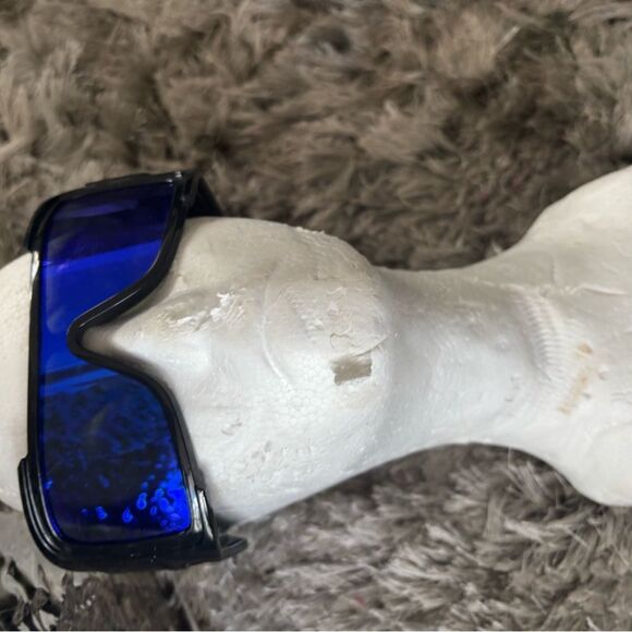 Versace 4451 GB1/55 Sunglasses Mirrored Unisex Maxi Medusa Biggie Shield Eyewear - Picture 13 of 14